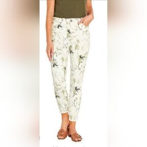 Buffalo David Bitton Women's Cream Floral Straight Leg Pants